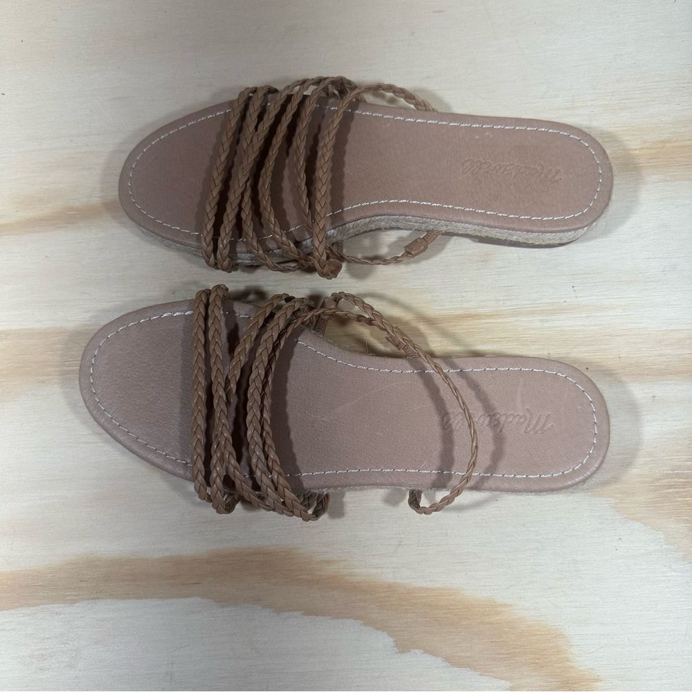 Madewell Espadrille Slide Sandals Size 9